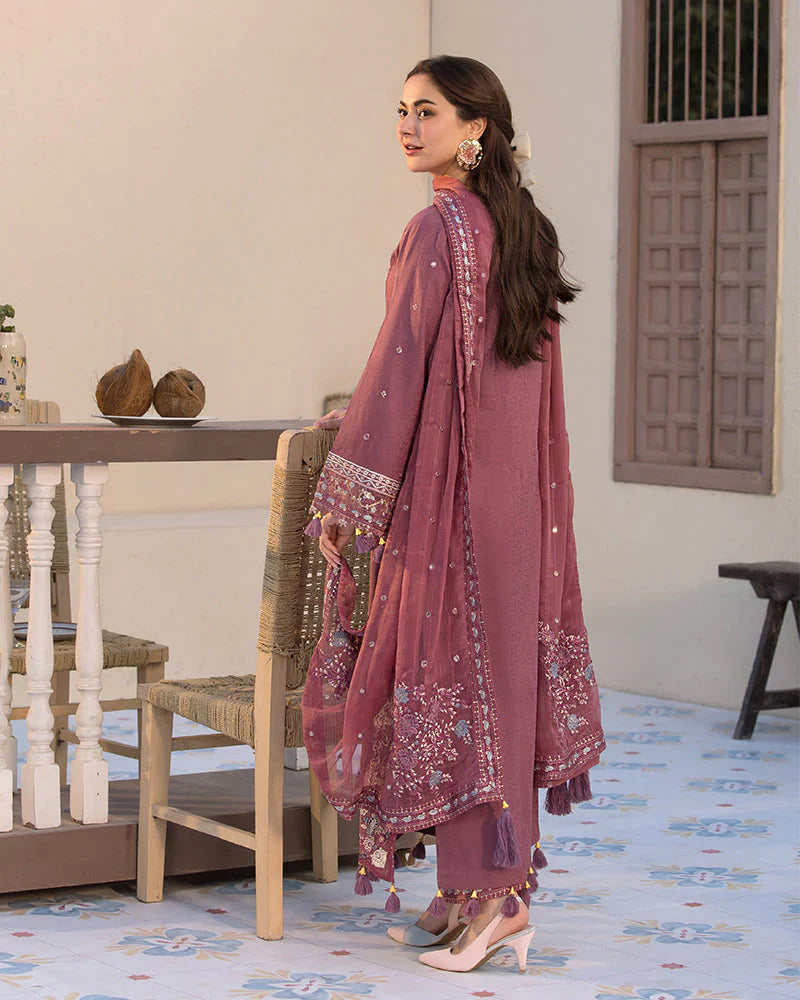 JADE-3PC DHANAK SEQUENCE EMBROIDERED SUIT GUL13
