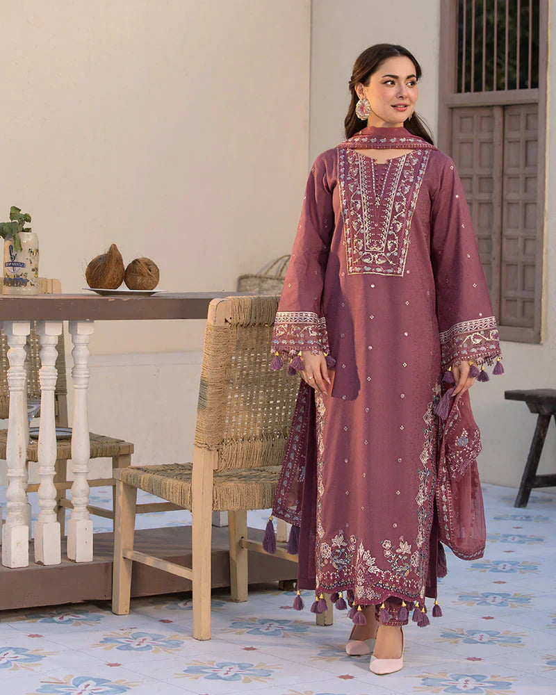 JADE-3PC DHANAK SEQUENCE EMBROIDERED SUIT GUL13